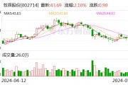 牧原股份：预计2024年上半年净利润为7亿元~9亿元