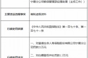 富德生命人寿宁夏分公司被罚21万元：编制虚假资料